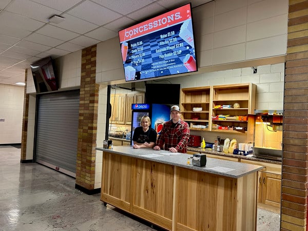Updated concession stand