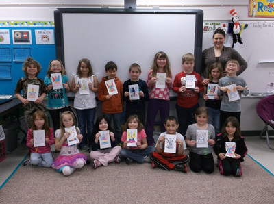 2014 Luck Elementary K-2 make angels for ACS event - Photo Number 2