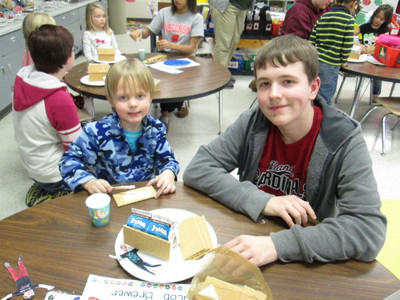 2015 Dec. Culinary Arts and K gingerbread house project - Photo Number 3
