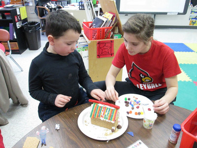 2015 Dec. Culinary Arts and K gingerbread house project - Photo Number 7