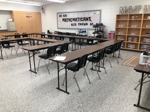 Updated classroom with new furniture